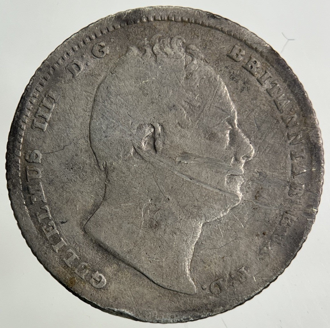 1834 William IV Sixpence Silver Coin | Fair Grade