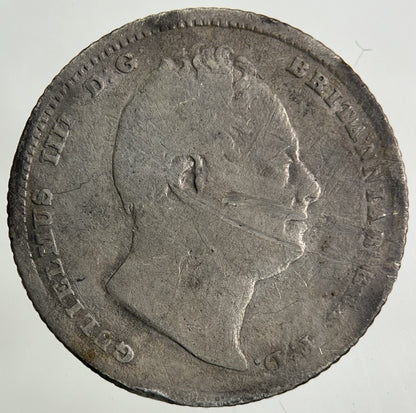 1834 William IV Sixpence Silver Coin | Fair Grade