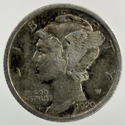 1920 US USA Mercury Dime Silver Coin | Collectable Grade