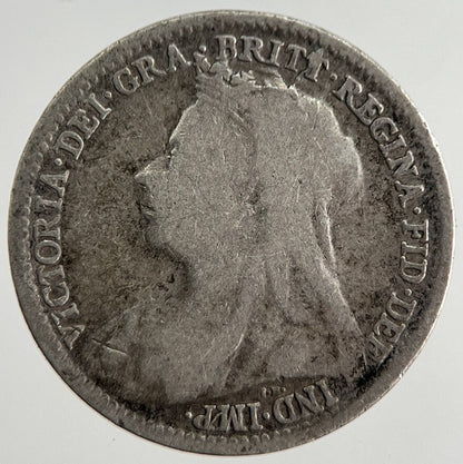 1897 Victoria Threepence Silver Coin | Fine Collectable Grade | a8485