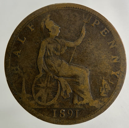 1891 Victoria Half - Penny Coin | Collectable Grade