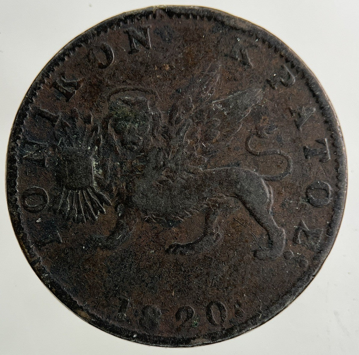 1820 Ionian Islands 2 Lepton Coin | Fine Collectable Grade