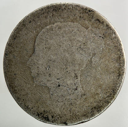 British Victoria Shilling Silver Coin | Worn Grade