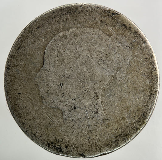 British Victoria Shilling Silver Coin | Worn Grade