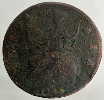 1744 George II 2nd Half - Penny Coin | Collectable Grade