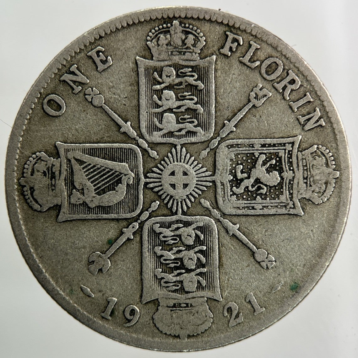 1921 George V Florin Silver Coin | Fine Collectable Grade