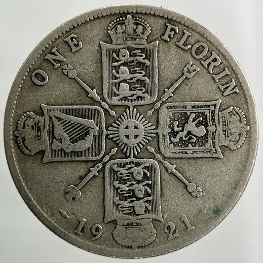 1921 George V Florin Silver Coin | Fine Collectable Grade