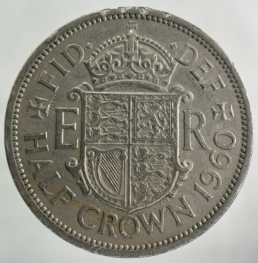 1960 Elizabeth II 2nd Half - Crown Coin | Fine Collectable Grade