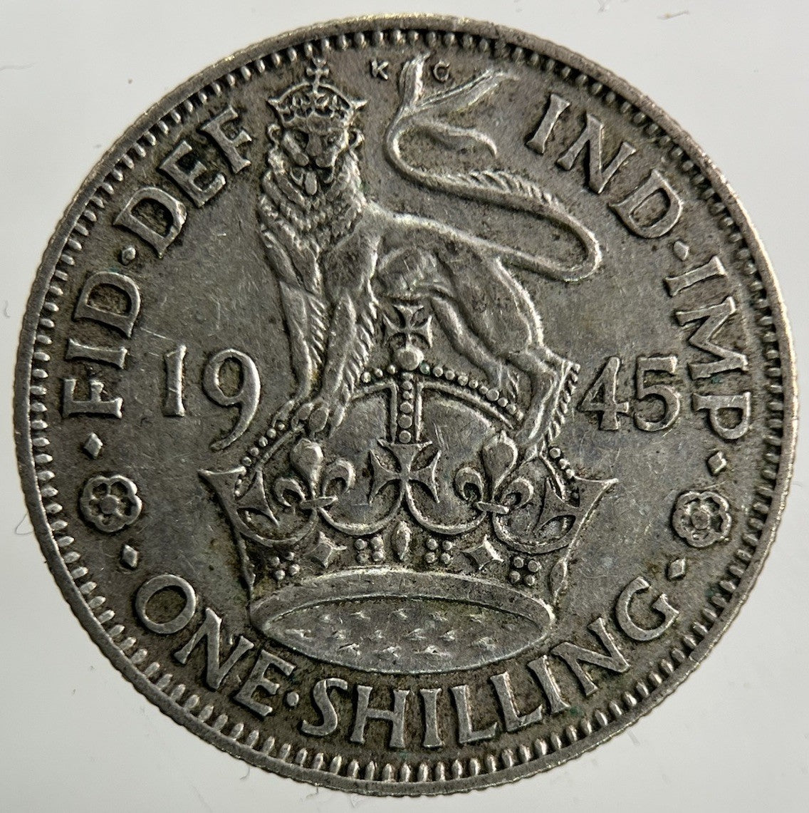 1945 George VI Shilling Silver Coin | Fine Collectable Grade
