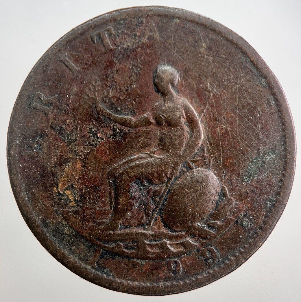 1799 George 3rd III Half - Penny British Coin | Collectable Grade | a8041