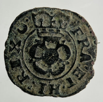 1660 - 85 Irish Rose Farthing Hammered Coin | Collectable Grade