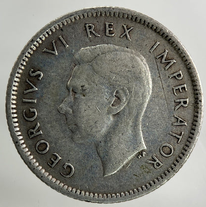1942 South Africa Sixpence Silver Coin | Collectable Grade