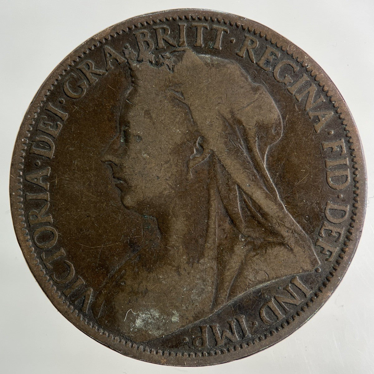 1900 Victoria One Penny Coin | Fair Grade