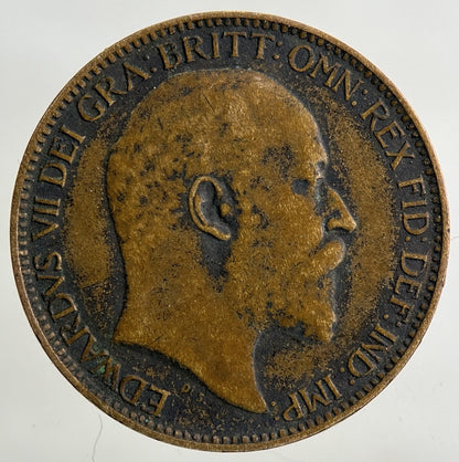 1909 Edward VII Farthing Coin | Fine Collectable Grade