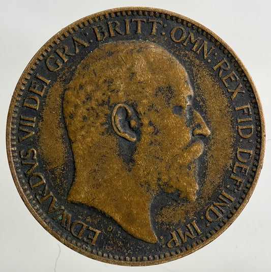 1909 Edward VII Farthing Coin | Fine Collectable Grade