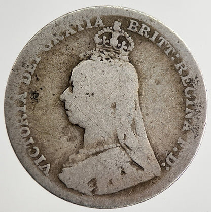 1892 Victoria Threepence Silver Coin | Collectable Grade | a8827