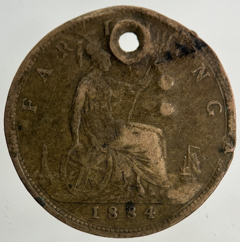 1884 Victoria Farthing Coin | Fair Grade