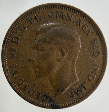 1943 George VI Half - Penny Coin | Collectable Grade