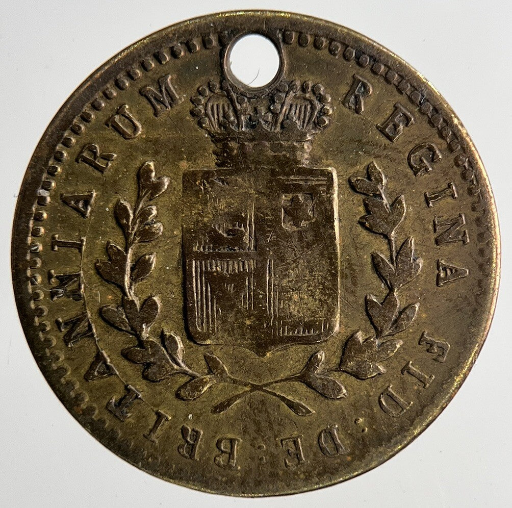 British Queen Victoria Cratia Medal | Fine Collectable | a6957