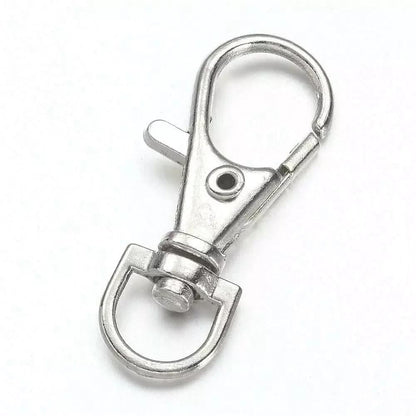12 x Metal 37mm Lobster Swivel Clasps Clips Bag Key - Ring Hook Findings Keychain