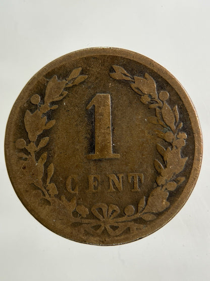 1878 Netherlands 1 Cent Coin | Collectable Grade