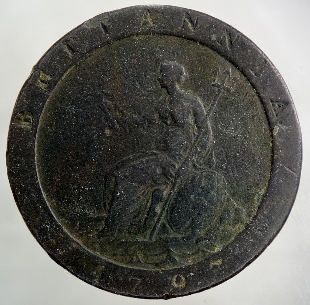 1797 George III 3rd Cartwheel One Penny Coin | Fine Collectable Grade