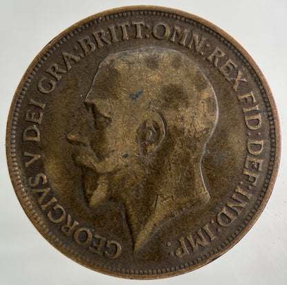 1917 George V One Penny Coin | Fair Grade