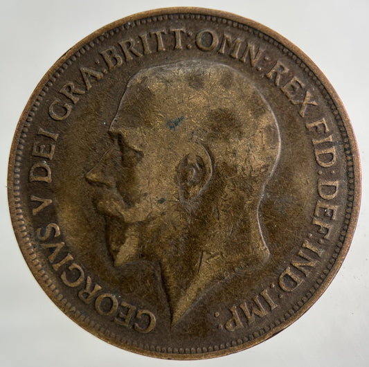1917 George V One Penny Coin | Fair Grade