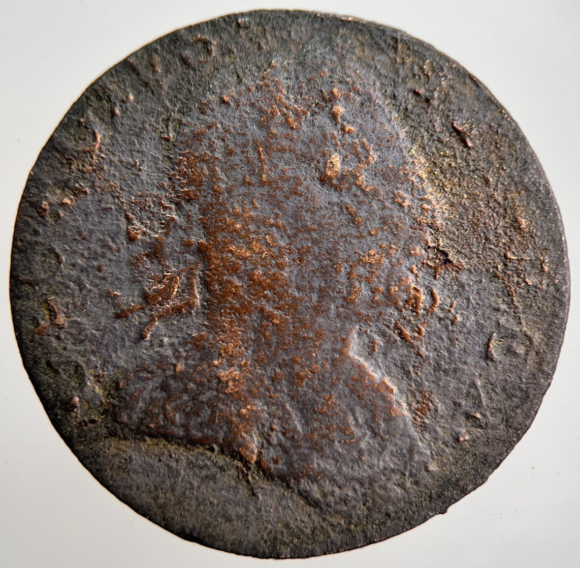 George 3rd III Half - Penny British Coin | Worn Grade
