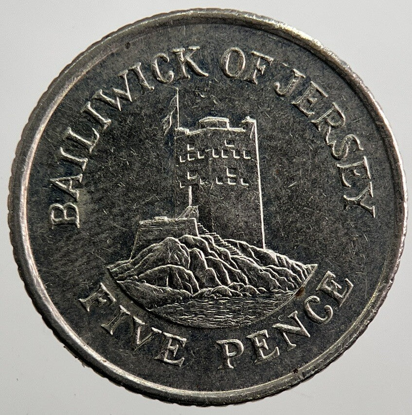 1993 Jersey 5p 5 Five Pence Coin | Very High Grade | a7485