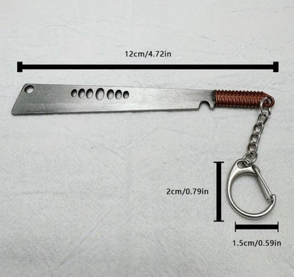 Mini Sword Weapon Knife Shaped Keyring Premium Keychain Gift UK