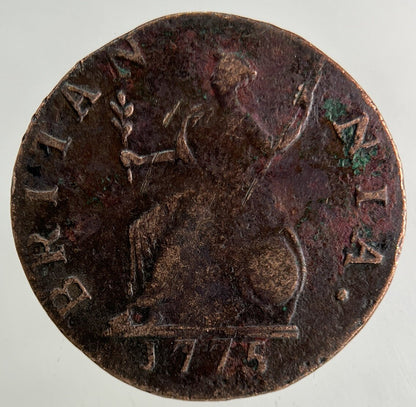 1775 George III 3rd Farthing Coin | Fine Collectable Grade