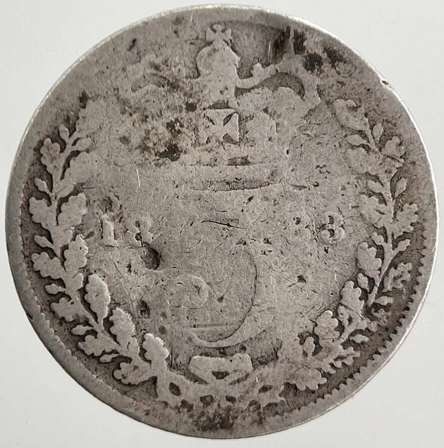 1883 Victoria Threepence Silver Coin | Collectable Grade | a5722