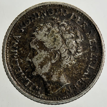 1944 Netherlands 10 Cents Silver Coin | Fine Collectable Grade