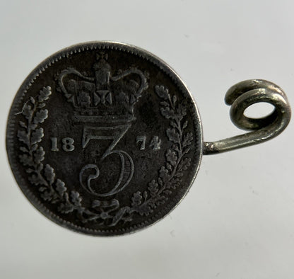 1874 Victoria Threepence Silver Coin | Collectable Grade