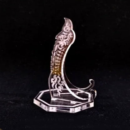Clear Dragon 1oz Silver or Gold Coins / Amulet / Medal Display Stand