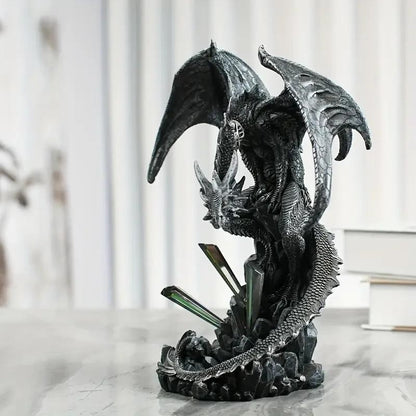 Fantasy Dragon Figurine Resin Home Sculpture Gift UK