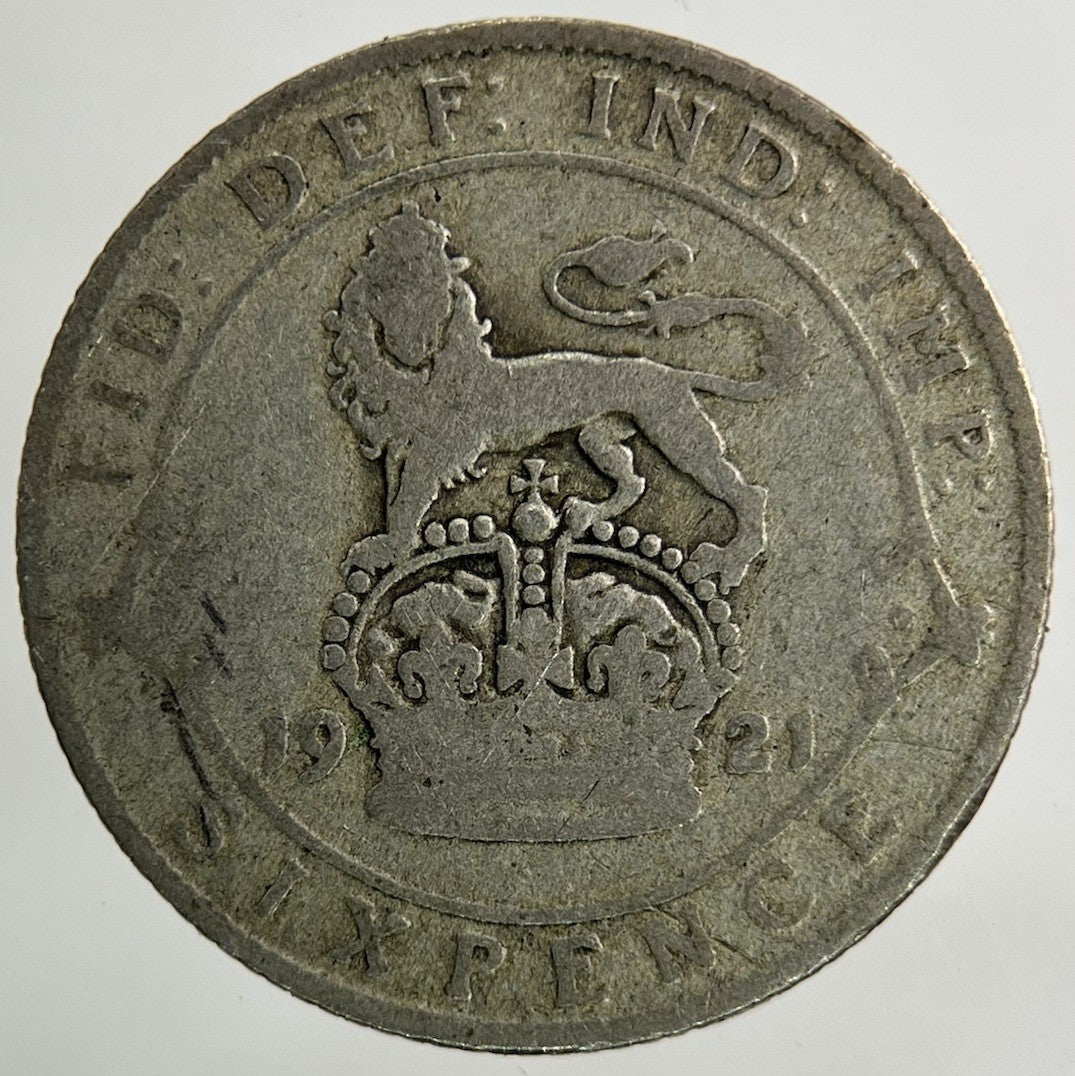 1921 George V Sixpence Silver Coin | Collectable Grade