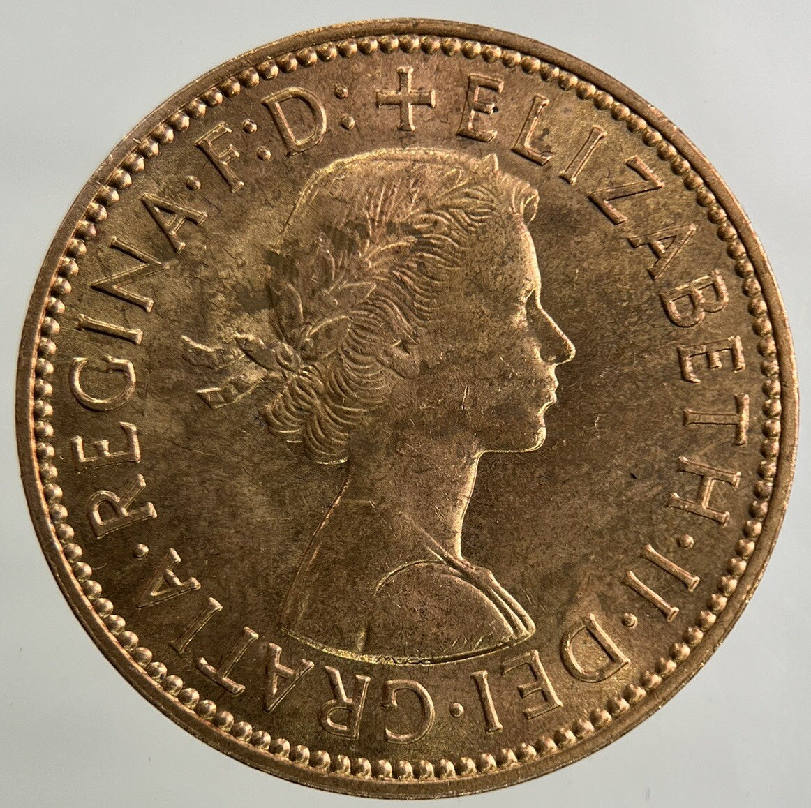 1966 Elizabeth II 2nd Half - Penny Coin | Very Fine Grade