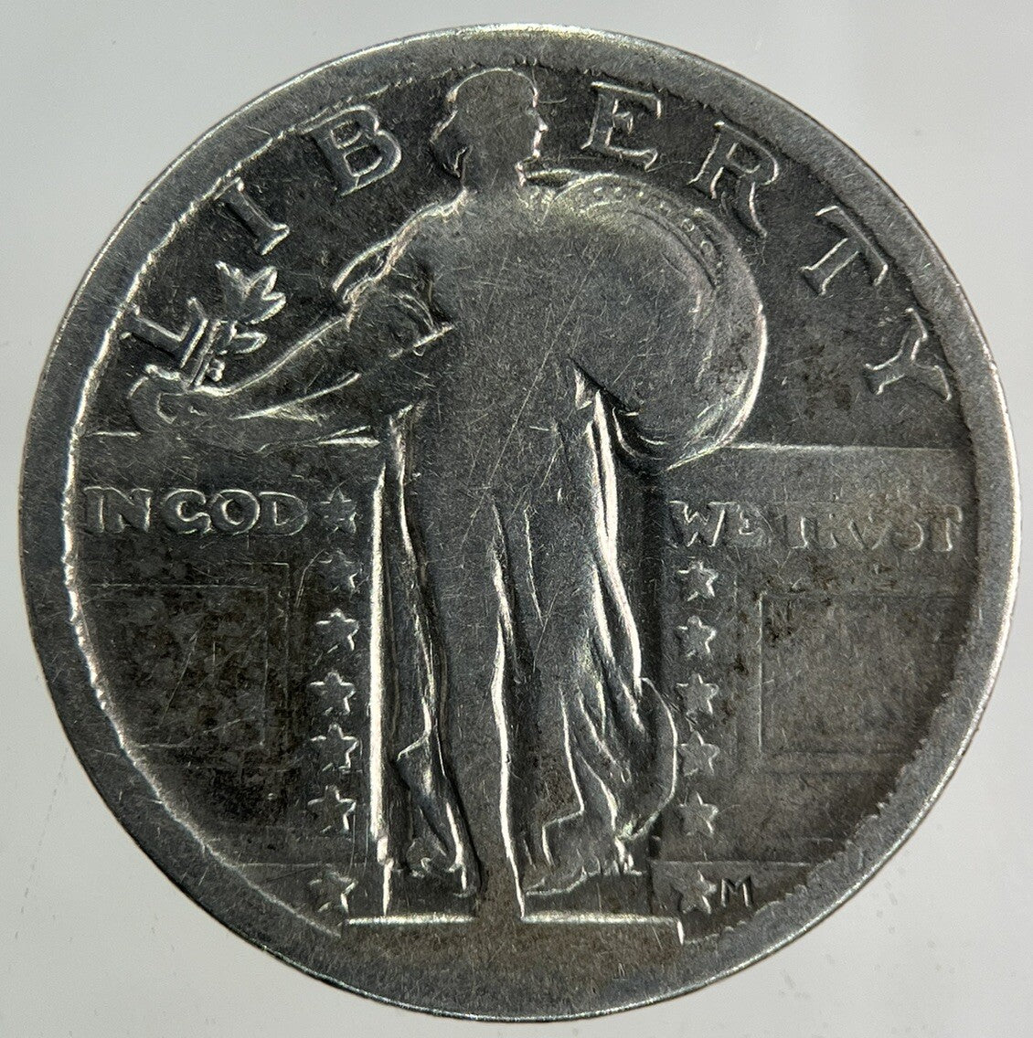 US USA Standing Liberty Quarter Dollar Silver Coin | Fine Collectable Grade