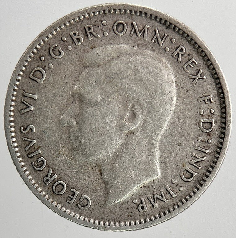 1945 Australia Sixpence Silver Coin | Fine Collectable Grade | a6443