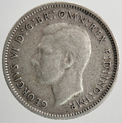 1945 Australia Sixpence Silver Coin | Fine Collectable Grade | a6443