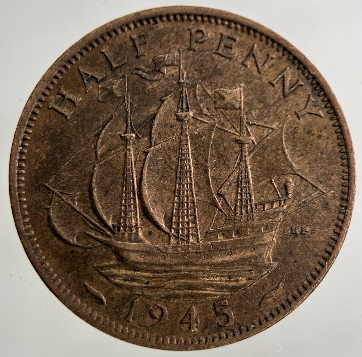 1945 George VI Half - Penny Coin | Very High Grade