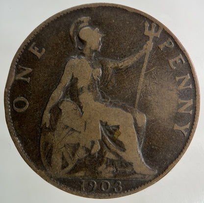 1903 Edward VII One Penny Coin | Collectable Grade