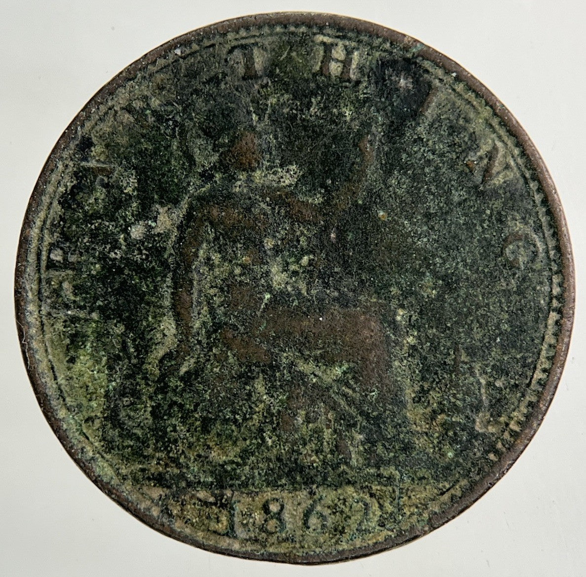 1862 Victoria Farthing Coin | Fair Grade