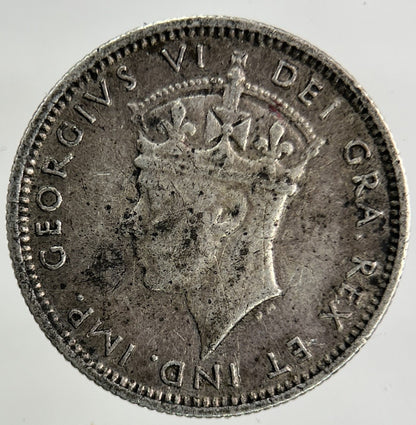 1938 Canada New - Found - land 10 Cents Silver Coin | Fine Collectable Grade