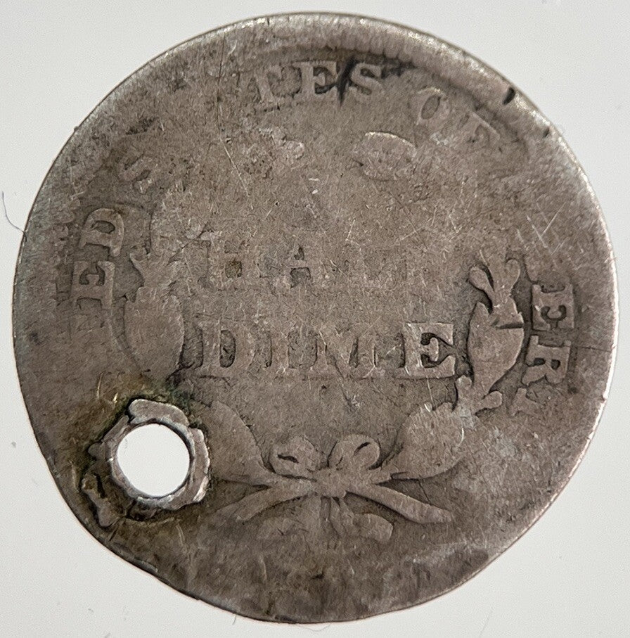 US USA Liberty Seated Half Dime Silver Coin | Fair Grade | a8320