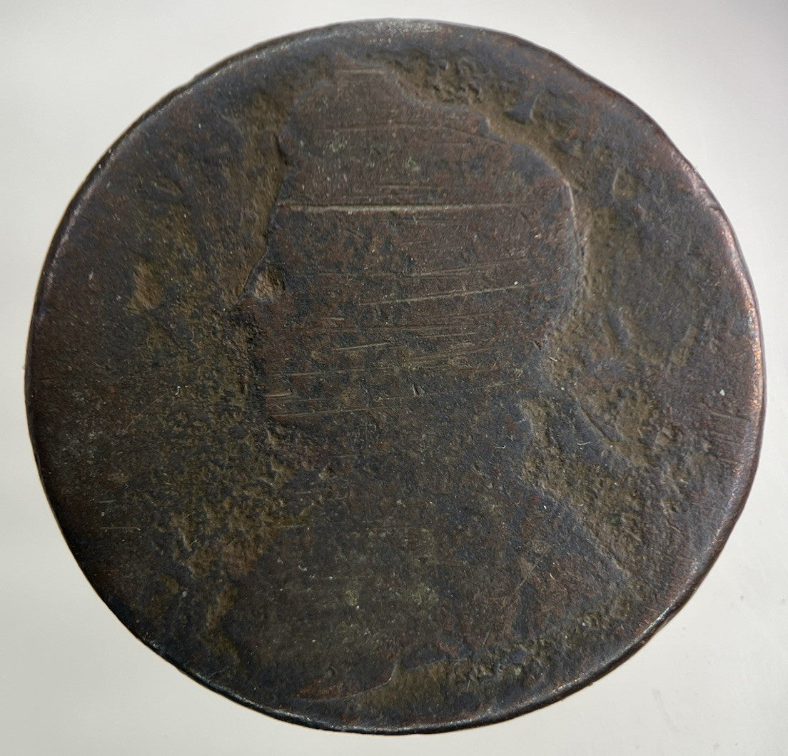 British George II 2nd Half - Penny Coin | Fair Grade