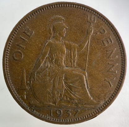 1937 George VI One Penny Coin | Collectable Grade