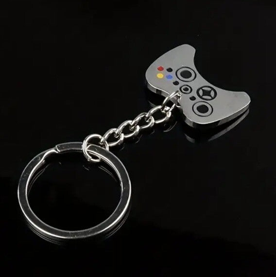 Metal Video Game Controller Gaming Shaped Keyring Premium Keychain Gift UK